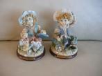 2 oude beeldjes pretty collection meisje jongen 13 cm zie mi, Antiek en Kunst, Ophalen