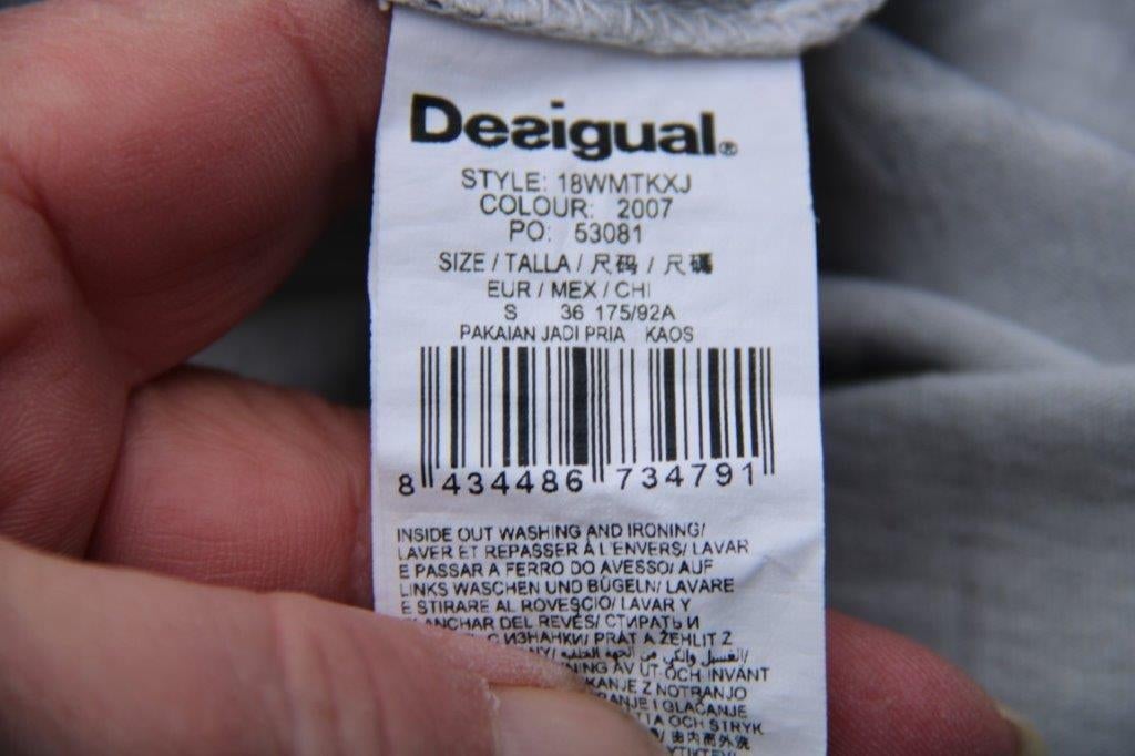 Tuniek grijs/ kleur Desigual mt S Vaste prijs OPRUIMING, Verzenden, Zo goed als nieuw, Grijs, Desigual