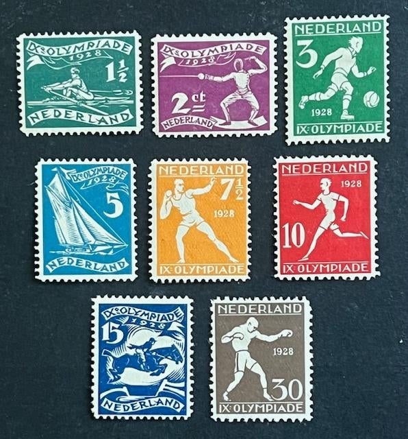 Nederland NVPH 212-219 ongebruikt, Postzegels en Munten, Ophalen of Verzenden, T/m 1940, Postfris