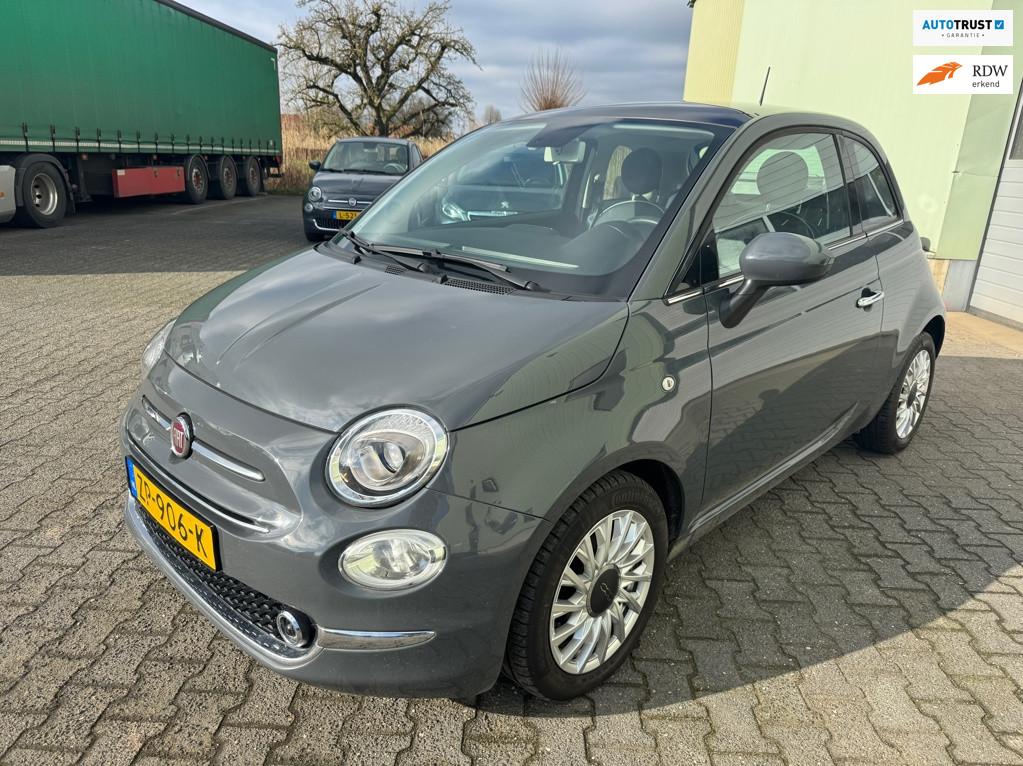 Fiat 500 0.9 TwinAir Turbo Lounge Panoramadak Airco Leder, Auto's, Voorwielaandrijving, Leder en Stof, Origineel Nederlands, Bedrijf