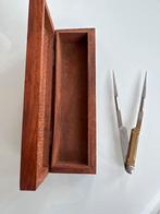 Antieke precisie passer met houten doosje M. Oosterveen, Antiek en Kunst, Ophalen
