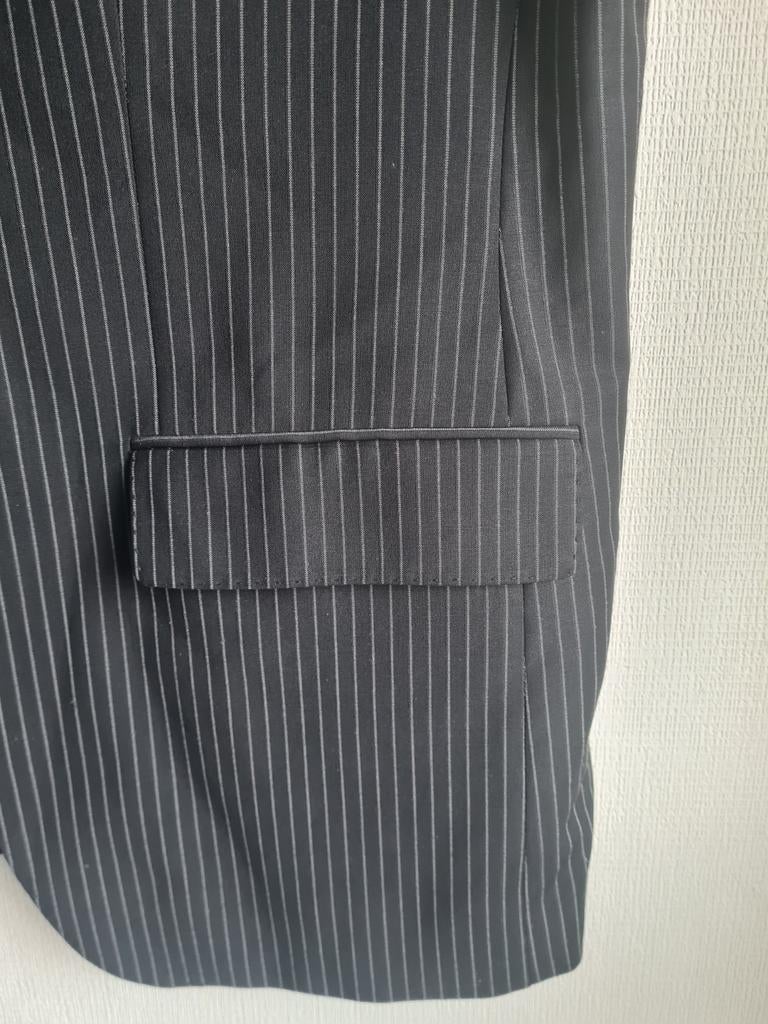 Zara Man Colbert - Zwart met krijtstreep, Maat 52/54 (L), Zwart, Ophalen of Verzenden, Zara Man