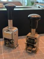 Vintage handstempels 2 stuks, Ophalen of Verzenden