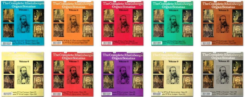 The Complete Rheinberger Organ Sonatas VOL 1 TM VOL 10  10LP, Cd's en Dvd's, Vinyl | Klassiek, Kamermuziek, Verzenden, Zo goed als nieuw