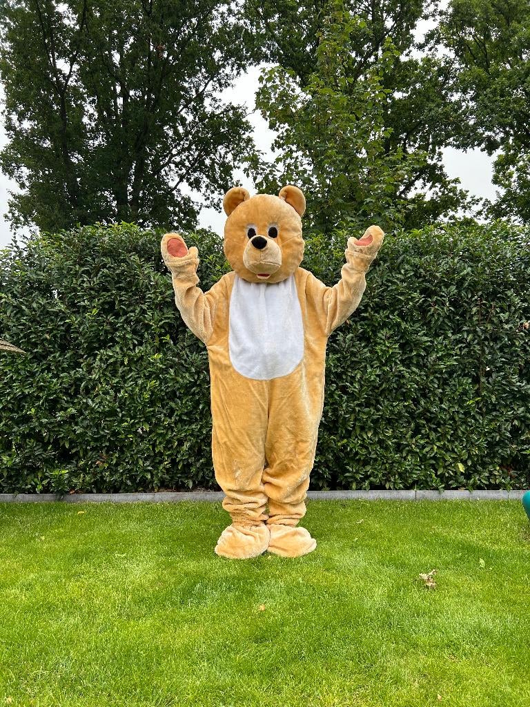 Te Huur: Beerkostuum, Mascotte, Dieren, Carnaval, Hobby en Vrije tijd, Feestartikelen | Verhuur, Zo goed als nieuw, Overige, Ophalen of Verzenden
