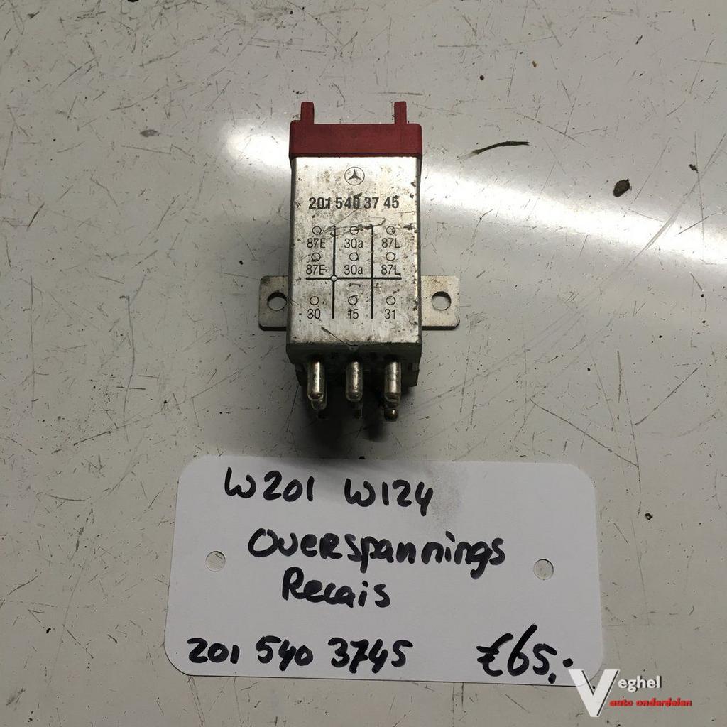 Mercedes W201  W124  Benzine Overspanningsrelais  201 540 37, Doe-het-zelf en Verbouw, Elektra en Kabels, Gebruikt, Ophalen of Verzenden