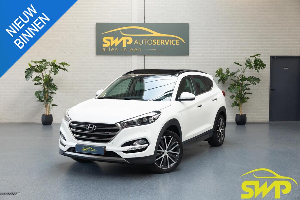 Hyundai Tucson 1.6 T-GDi Premium | 1900kg trekgewicht | Pano, Auto's, Hyundai, Voorwielaandrijving, Gebruikt, 4 cilinders, Wit