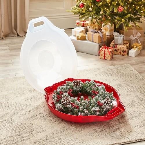 Kerstkrans | Opbergbox | Strata | Nieuw | 70l x 62,5b x 18h, Diversen, Kerst, Ophalen of Verzenden, Nieuw