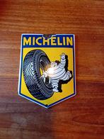 Vintage Michelin Emaille Reclamebord - Bibendum, Antiek en Kunst, Ophalen of Verzenden