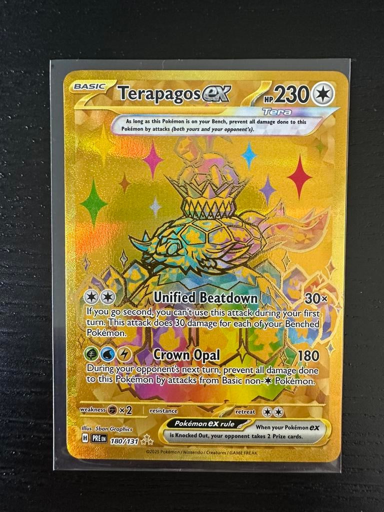 Pokémon Terapagos EX PRE180, Ophalen of Verzenden, Zo goed als nieuw