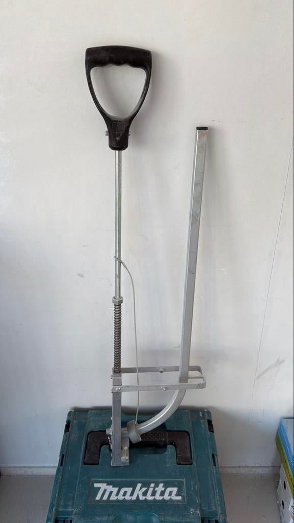 Henco vloerverwarming tacker met nagels en haspel, Ophalen of Verzenden, Zo goed als nieuw