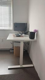 Verstelbare zit sta bureau ikea Trotten 120x70, Ophalen of Verzenden, Zo goed als nieuw