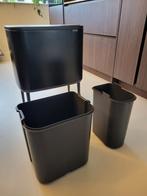 Brabantia Bo Touch Bin prullenbak, zwart, 40 liter of meer, Ophalen, Rvs, 50 tot 75 cm