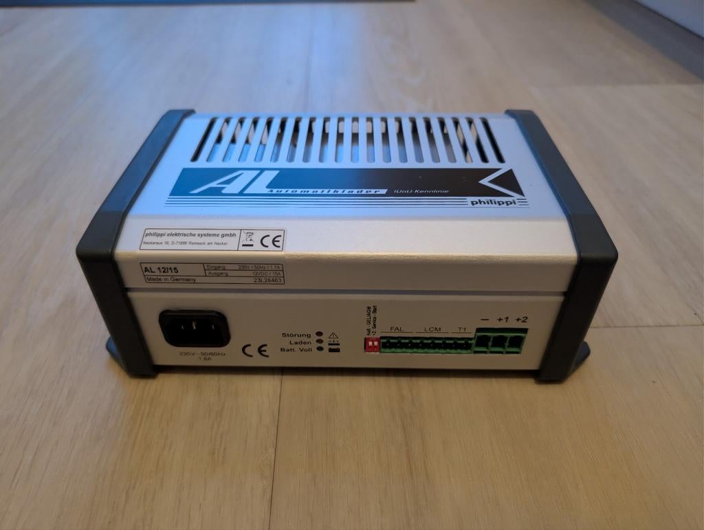 Philippi AL 12/15 Acculader - 230V naar 12V/15A, Ophalen of Verzenden, Gebruikt