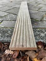 Hardhouten vlonderplanken 28 mm dikte, v steiger 17,5 m2, Ophalen, Planken, Zo goed als nieuw, Hardhout