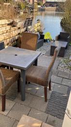 4 rotan stoelen, Tuin en Terras, Ophalen, Gebruikt
