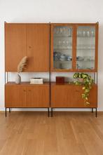 Vintage Omnia Hilker Wandsysteem Kast Deens Teak Jaren 60, Huis en Inrichting, Kasten | Wandmeubels, Gebruikt, 200 cm of meer