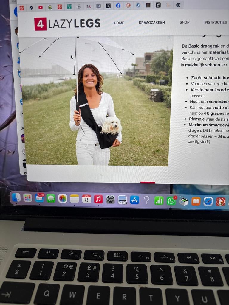 Draagzak 'The Basic' van 4 Lazy Legs - Nieuwstaat, Dieren en Toebehoren, Ophalen of Verzenden, Nieuw