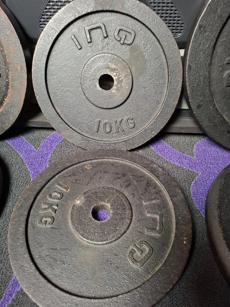 *GIETIJZEREN GEWICHTEN *, Sport en Fitness, Ophalen, Gebruikt, Benen, Halterschijven