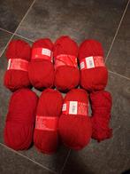 7,5 bollen Zeeman Saskia 100% Acryl rood garen, Ophalen of Verzenden, Nieuw, Breien of Haken, Wol of Garen