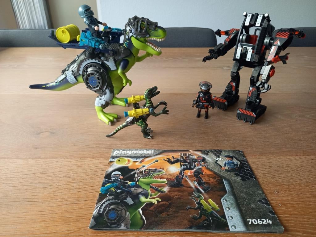 Playmobil Dino Rise T-Rex en gevechtsrobot - 70624, Kinderen en Baby's, Speelgoed | Playmobil, Ophalen of Verzenden, Zo goed als nieuw
