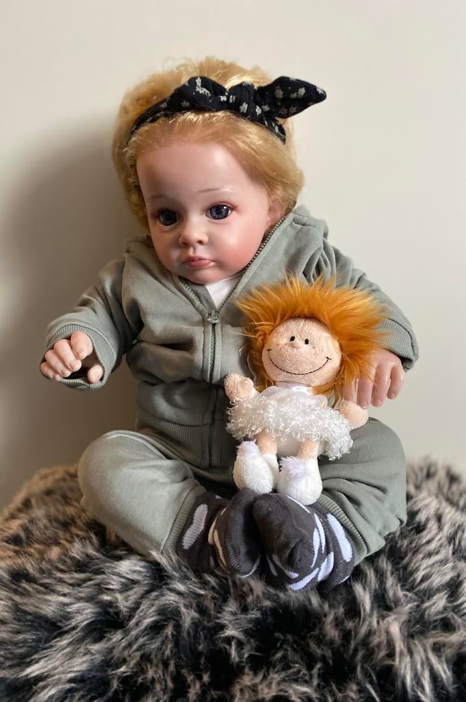 Prachtig Reborn meisje, Verzamelen, Verzenden, Zo goed als nieuw, Pop