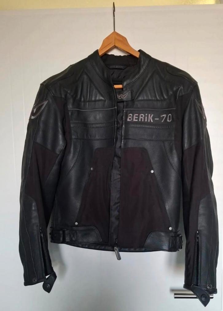 Zo goed als nieuw leren motorjas voor heren - Berik-70, Motoren, Kleding | Motorkleding, Jas | leer, Heren, Tweedehands, Ophalen of Verzenden