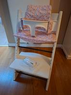 Stokke Tripp Trapp kinderstoel met baby set en kussen, Ophalen, Gebruikt, Meegroeistoel, Stoelverkleiner