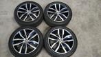Vw golf Madrid Atlantic Blue 17" velgen + banden, Gebruikt, Banden en Velgen, 17 inch, Ophalen of Verzenden