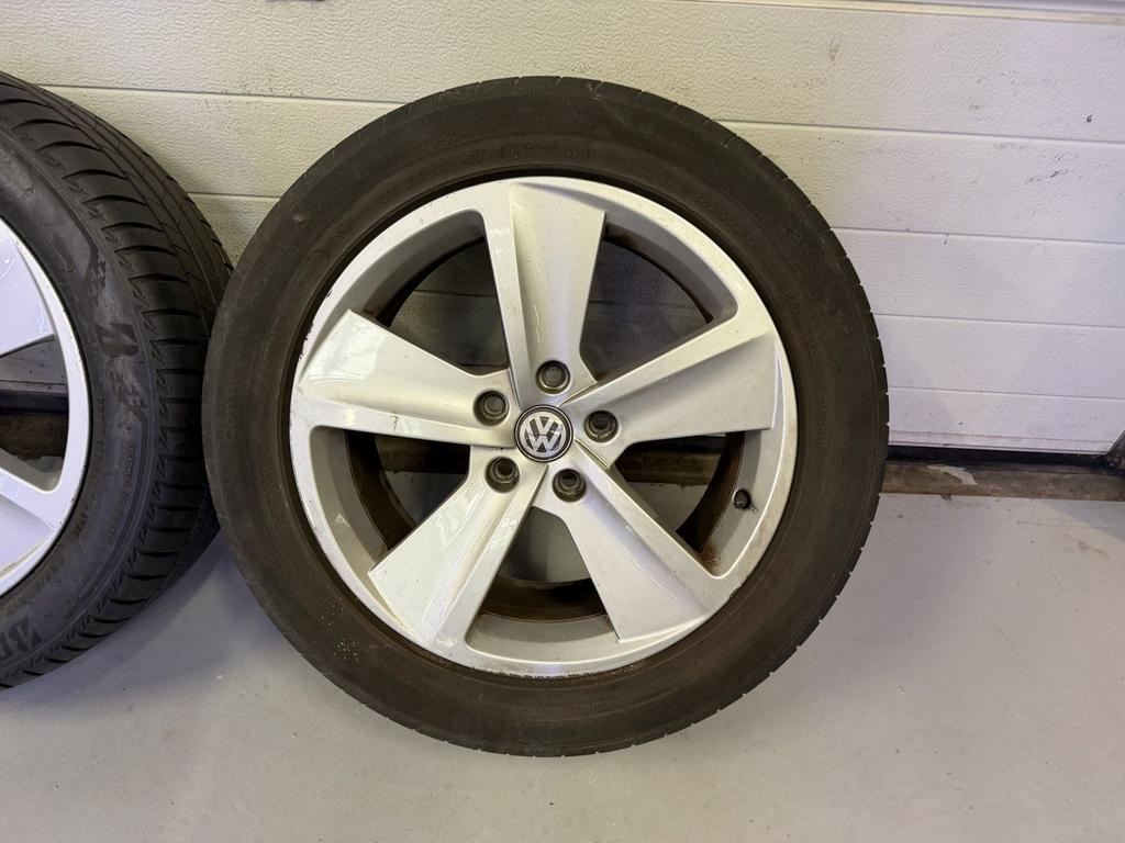 17inch Originele VW Audi Seat Skoda Velgen set! 5x112 A merk, Auto-onderdelen, Banden en Velgen, Gebruikt, -, -, Banden en Velgen