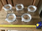 Glazen voorraad potjes  5 stuks, Ophalen of Verzenden, Nieuw
