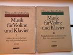 Doflein - Muziek voor Viool en Piano, deel 1 & 2, Muziek en Instrumenten, Gebruikt, Klassiek, Les of Cursus, Ophalen of Verzenden