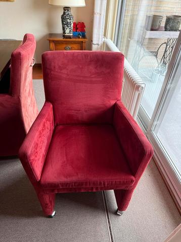 Rode Stoffen Eetkamerstoelen beschikbaar voor biedingen
