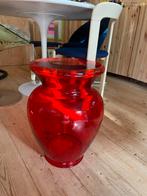 Vintage design kruk bijzet tafel rood plexiglas, Huis en Inrichting, Krukjes, Ophalen, Zo goed als nieuw