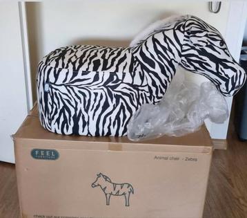 Zebra Poef - Nieuw in Doos! beschikbaar voor biedingen