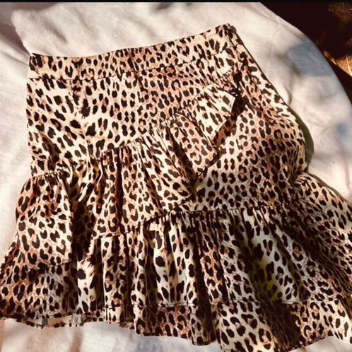 Notes du Nord rok maat XS panter leopard, Kleding | Dames, Rokken, Zo goed als nieuw, Maat 34 (XS) of kleiner, Bruin, Onder de knie