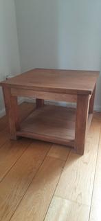 Teak salontafel 60x 60, Ophalen, Gebruikt, 50 tot 100 cm, 50 tot 100 cm