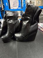 Zwarte Sleehak Laarzen, Hoge laarzen, Zwart, Nieuw, Ophalen of Verzenden