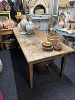 Antieke Franse eiken tafel carlotte antiek en brocante, Ophalen of Verzenden