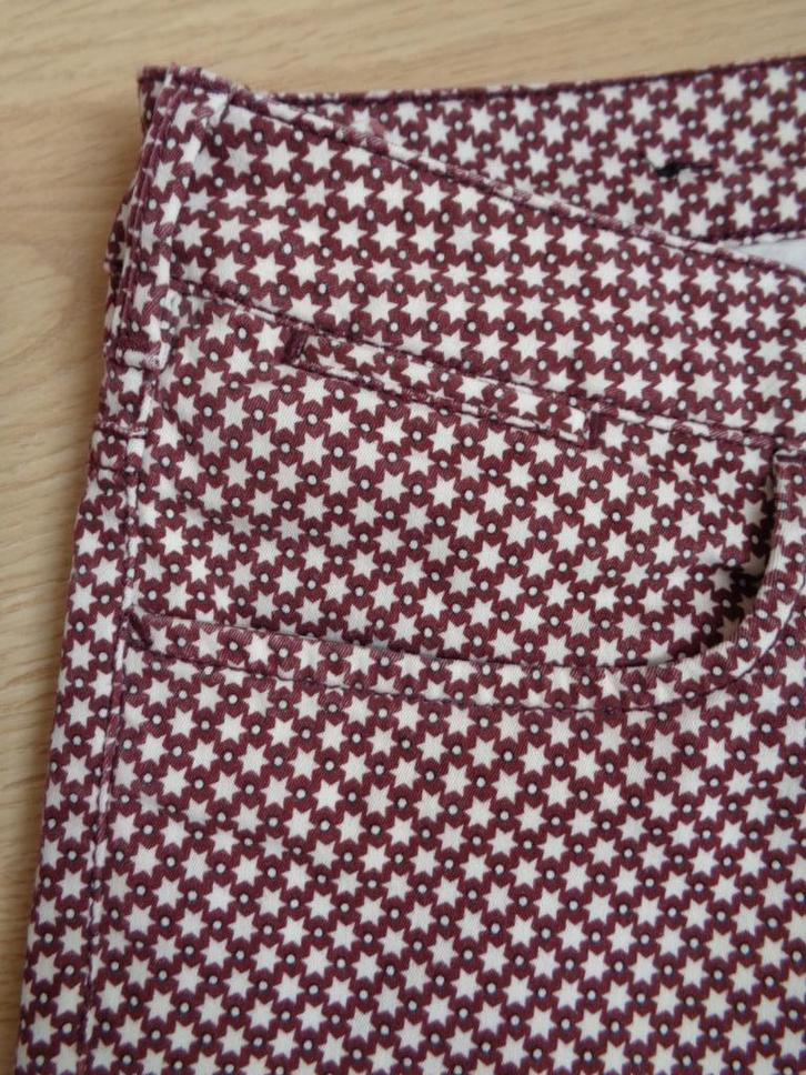1x gedragen: skinny met ster motief Maison Scotch maat 29/32, Kleding | Dames, Broeken en Pantalons, Zo goed als nieuw, Maat 38/40 (M)