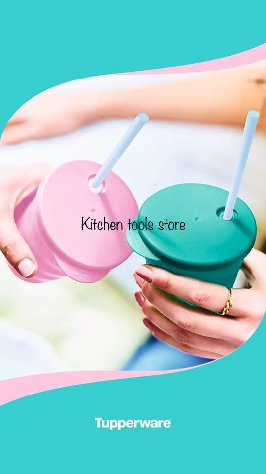 Nieuwe Tupperware Fun rietjes bekers set 2 x 330ml voorraad, Huis en Inrichting, Keuken | Tupperware, Nieuw, Ophalen of Verzenden