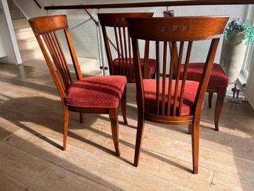 4x Schuitema Art Deco eetkamerstoelen 