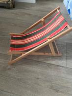 Oud poppenstoeltje vintage strandstoel, Ophalen of Verzenden