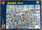 op glad ijs - puzzel van haasteren 3000 st - compleet, Ophalen of Verzenden, Meer dan 1500 stukjes, Zo goed als nieuw, Legpuzzel