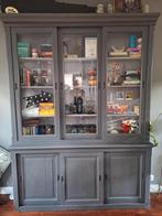 Oude vitrinekast buffetkast, Huis en Inrichting, Kasten | Vitrinekasten, Ophalen, Gebruikt, Glas, 150 tot 200 cm