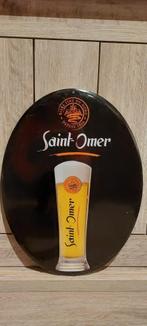 Zeldzaam authentiek reclamebord Saint-Omer bier, Verzamelen, Nieuw, Overige merken, Reclamebord, Plaat of Schild, Ophalen of Verzenden