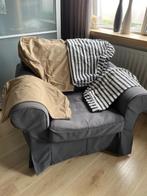 Fijne Ektorp fauteuil van IKEA met twee extra hoezen, Ophalen, Hout, Gebruikt, 75 tot 100 cm