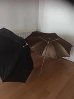 Flits paraplu’s, goud/zwart, 88cm, Ophalen of Verzenden, Zo goed als nieuw