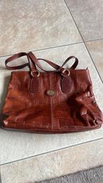 Damestas volledig Leder, Sieraden, Tassen en Uiterlijk, Tassen | Damestassen, Ophalen of Verzenden, Gebruikt, Bruin, Handtas