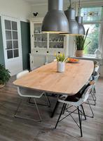 Deens ovale eettafel  -160–300 cm - massief eiken, Eikenhout, Rechthoekig, Nieuw, Eikenhout, japandi, scandinavisch